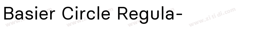 Basier Circle Regula字体转换